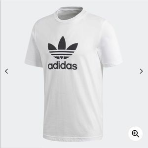 Adidas Trefoil Logo Tee White